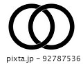 日本の家紋輪違い 92787536