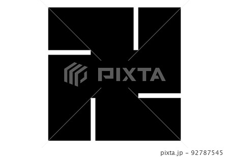 日本の家紋左万字 92787545