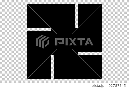 日本の家紋左万字 92787545