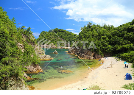 浦富海岸　鴨ヶ磯展望所からの絶景 ／ 日本百景など　【鳥取県岩美町】 92789079