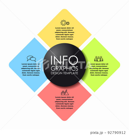 Infographic design template with place for your data. Vector illustration. Infographic design template with place for your data. Vector illustration. 92790912