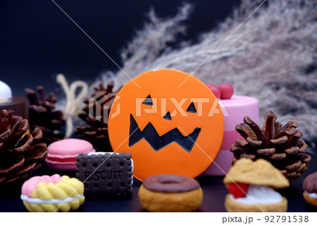 ハロウィンのレター素材 ハロウィンのレター素材 92791538