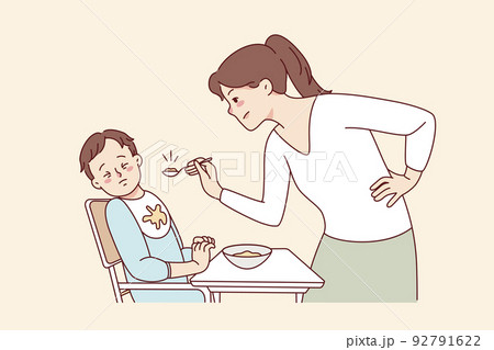 Stubborn toddler refuse to eat 92791622