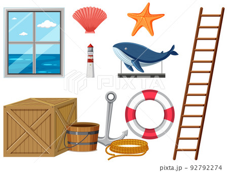Set of beach house decor Set of beach house decor 92792274
