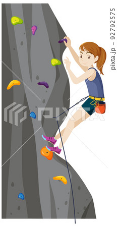 indoor rock climbing clip art