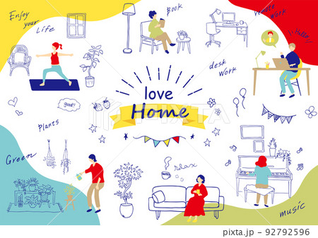 お家時間使いやすい素材集 お家時間使いやすい素材集 92792596