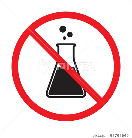 no preservative icon vector chemical free sign for graphic design, logo, website, social media, mobile app, UI illustration 92792646
