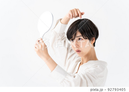 女性 髪 女性 髪 92793405