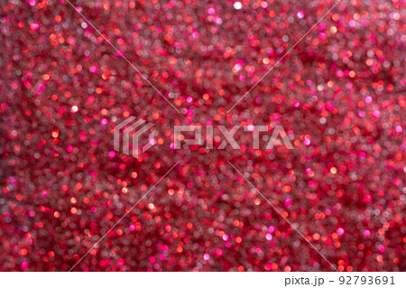 Red glitter out of focus nail polish texture. Celebration holiday background 92793691