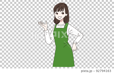 Apron woman to introduce 92794163