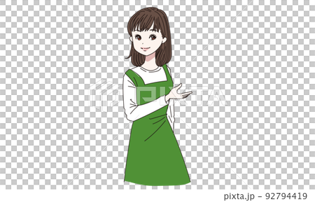 Apron woman to guide 92794419
