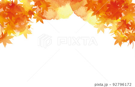 秋の紅葉　背景イラスト 92796172