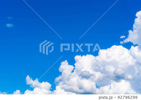 【夏素材】夏空イメージ【長野県】 92796299