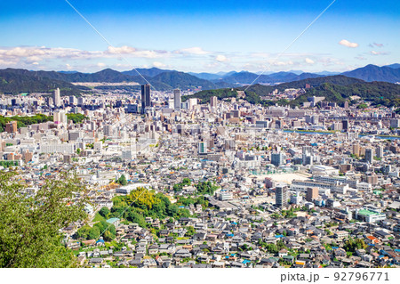 広島市中心部の市街地風景です。グランドタワー、広島駅前ビッグフロントビル等賑わいの集まる町並みです。 広島市中心部の市街地風景です。グランドタワー、広島駅前ビッグフロントビル等賑わいの集まる町並みです。 92796771