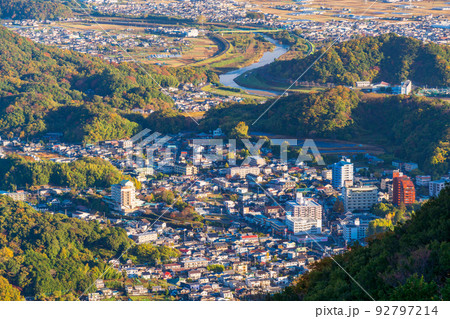 (静岡県)伊豆パノラマパークから望む、伊豆長岡温泉街 (静岡県)伊豆パノラマパークから望む、伊豆長岡温泉街 92797214