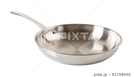 New stainless steel frying pan cutout.  92798040