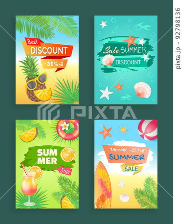 Best Discount Summer Sale Vector Illustration 92798136