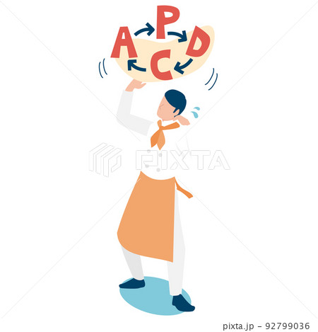 PDCAを華麗に回す男性経営者 92799036