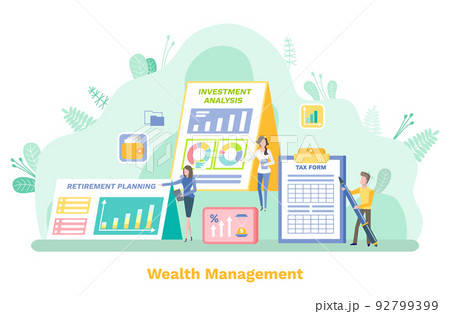 Wealth Management, People with Stats of Banking 92799399