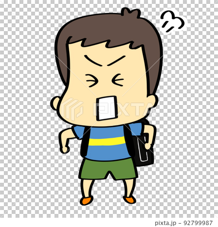 一個生氣的男孩 92799987