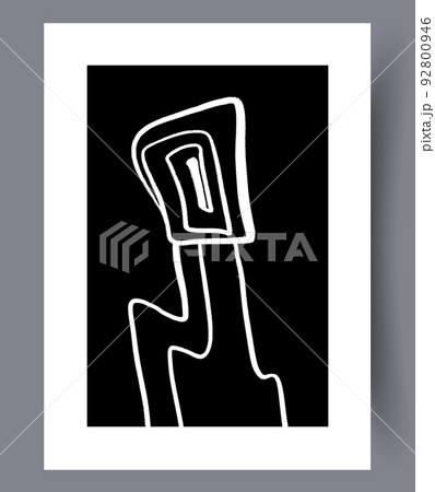 Abstract modern art wall designs  92800946