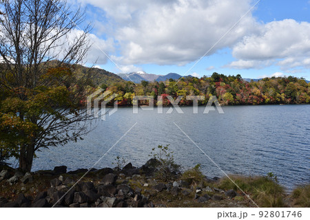 中禅寺湖、日光、栃木県 92801746