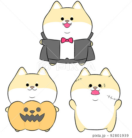 ゆるかわ柴犬のハロウィンコスプレ 3点セット② ゆるかわ柴犬のハロウィンコスプレ 3点セット② 92801939
