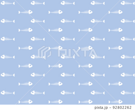 魚の骨のイラスト素材 背景素材 魚の骨のイラスト素材 背景素材 92802262