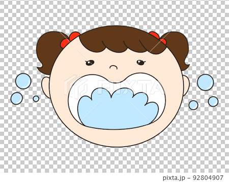 Girl gargling Toddler Girl gargling Toddler 92804907