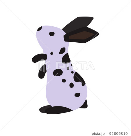 Rabbit or hare cartoon bunny pet. Animal icon and farm breed easter. Rodent isolated white vector illustration and adorable furry animal. Drawing wildlife and zoo rabbit sign fauna Rabbit or hare cartoon bunny pet. Animal icon and farm breed easter. Rodent isolated white vector illustration and adorable furry animal. Drawing wildlife and zoo rabbit sign fauna 92806310