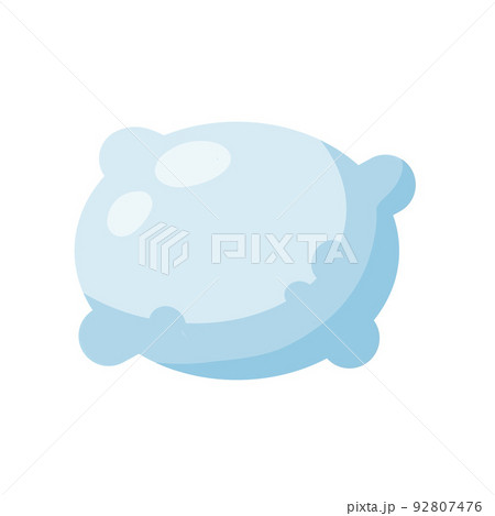 Blue pillow. Color picture. 92807476
