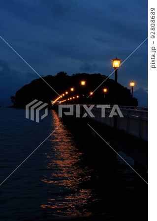 蒲郡市竹島の夜景 92808689