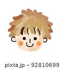 男の子のゆる顔アイコン03(水彩_単品03 92810699