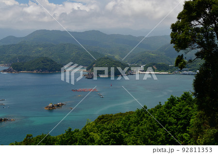 「徳島県」海陽町　竹ヶ島よりの眺望　東洋町甲浦方面を望む 92811353