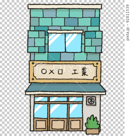 Building illustration single color Building illustration single color 92811539