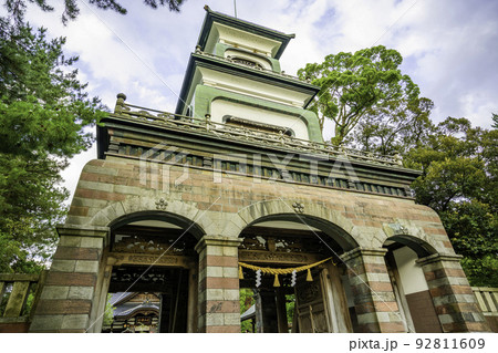 尾山神社　神門　石川県金沢市 92811609