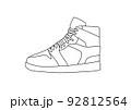 スニーカーのイラスト 92812564