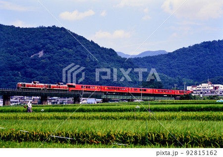 1999年　土讃線を行くDE101090重連お座敷列車TABIJI 92815162