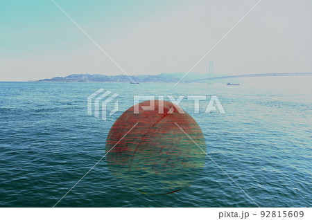 青い海と桃 青い海と桃 92815609