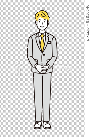 Person illustration line drawing 92816546