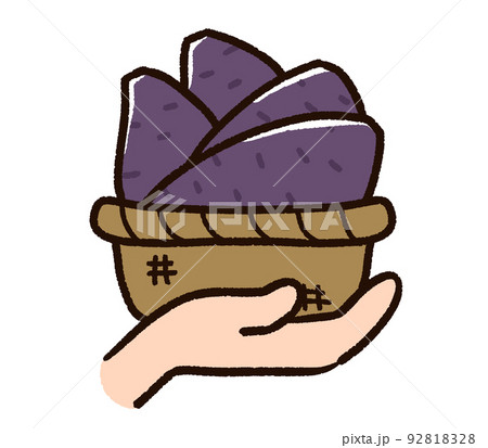 カゴに入ったサツマイモ 92818328