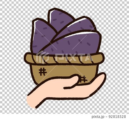 sweet potato in a basket 92818328