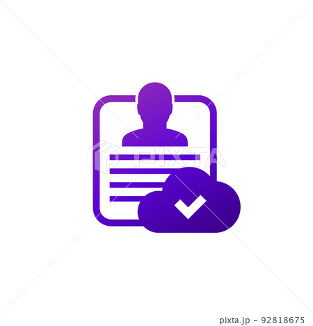 account backup in cloud icon 92818675