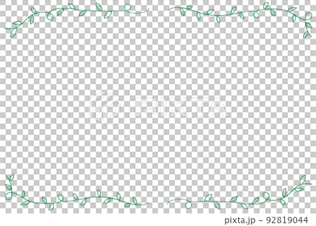 Simple leaf hand drawn frame illustration 01 Simple leaf hand drawn frame illustration 01 92819044