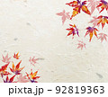 もみじの和風背景素材 92819363