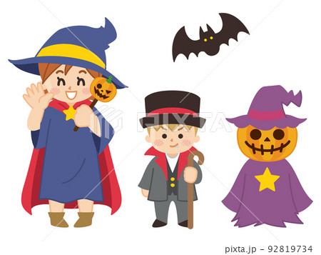 ハロウィンの子供たち　ハロウィーン　キャラクター 92819734
