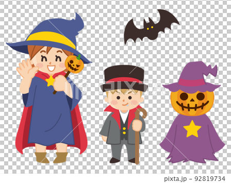 ハロウィンの子供たち　ハロウィーン　キャラクター 92819734