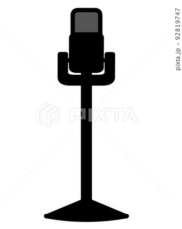 スタンドマイクのイラスト素材 スタンドマイクのイラスト素材 92819747