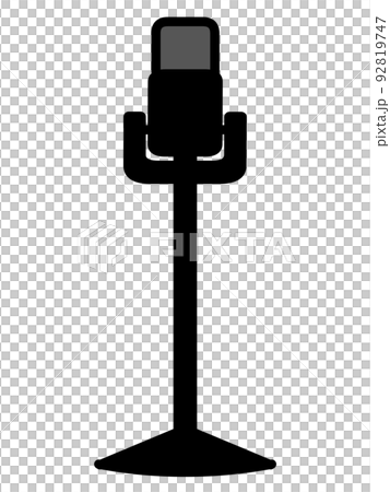 スタンドマイクのイラスト素材 スタンドマイクのイラスト素材 92819747