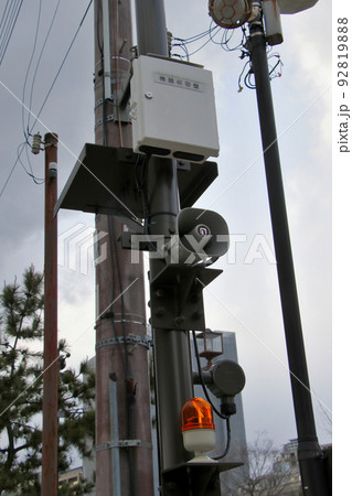 神戸市中央区波止場町ハーバーランドの防潮引戸式ゲート　警報装置 92819888
